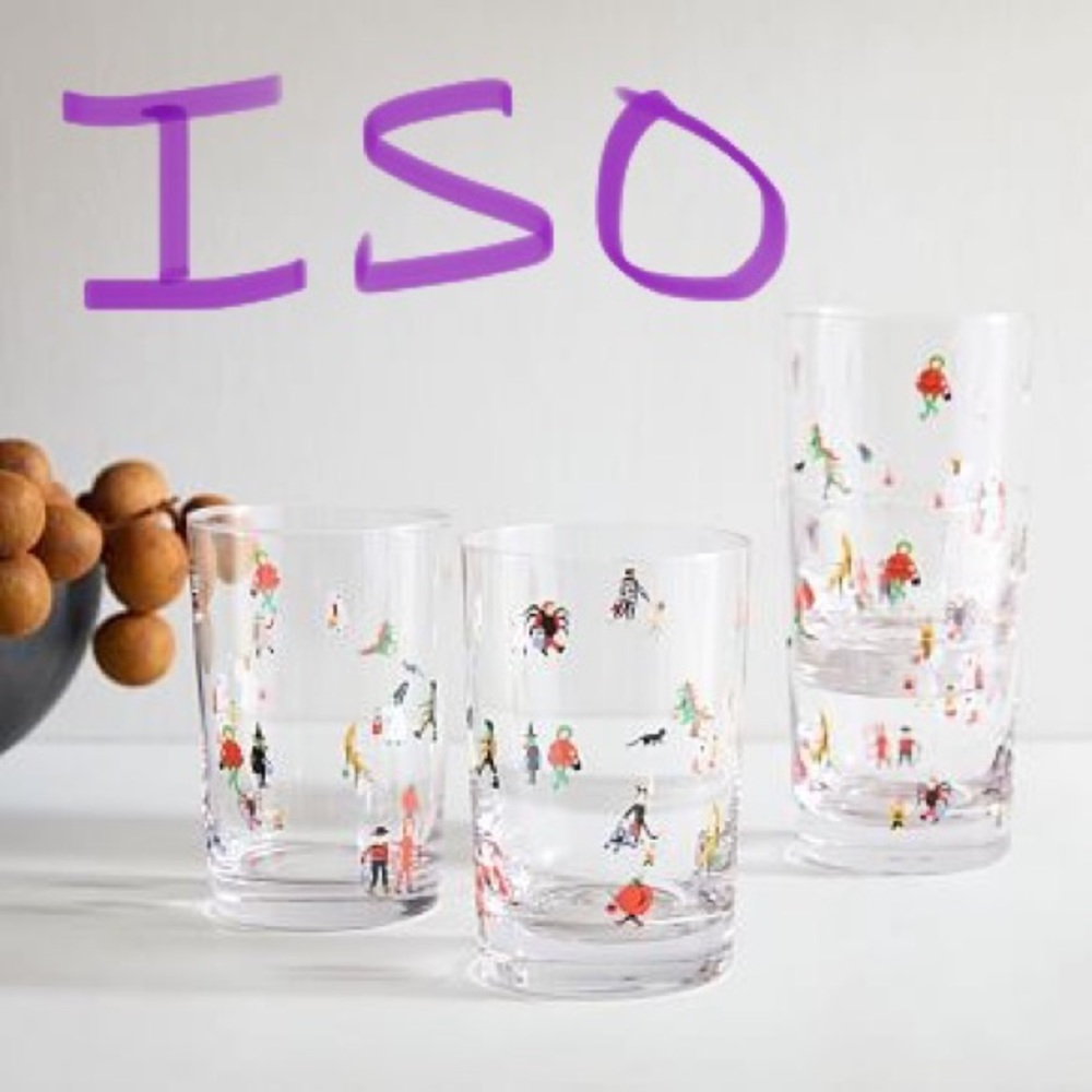 ISO West Elm - Halloween Little Scenes Glassware